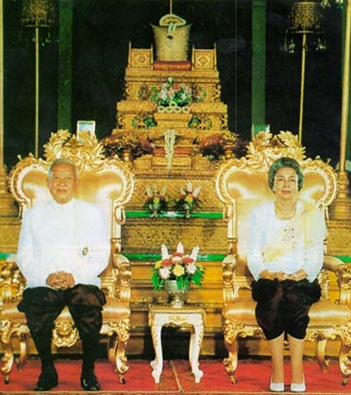 Le roi Norodom Sihanouk et la reine Sihanouk Monieah
