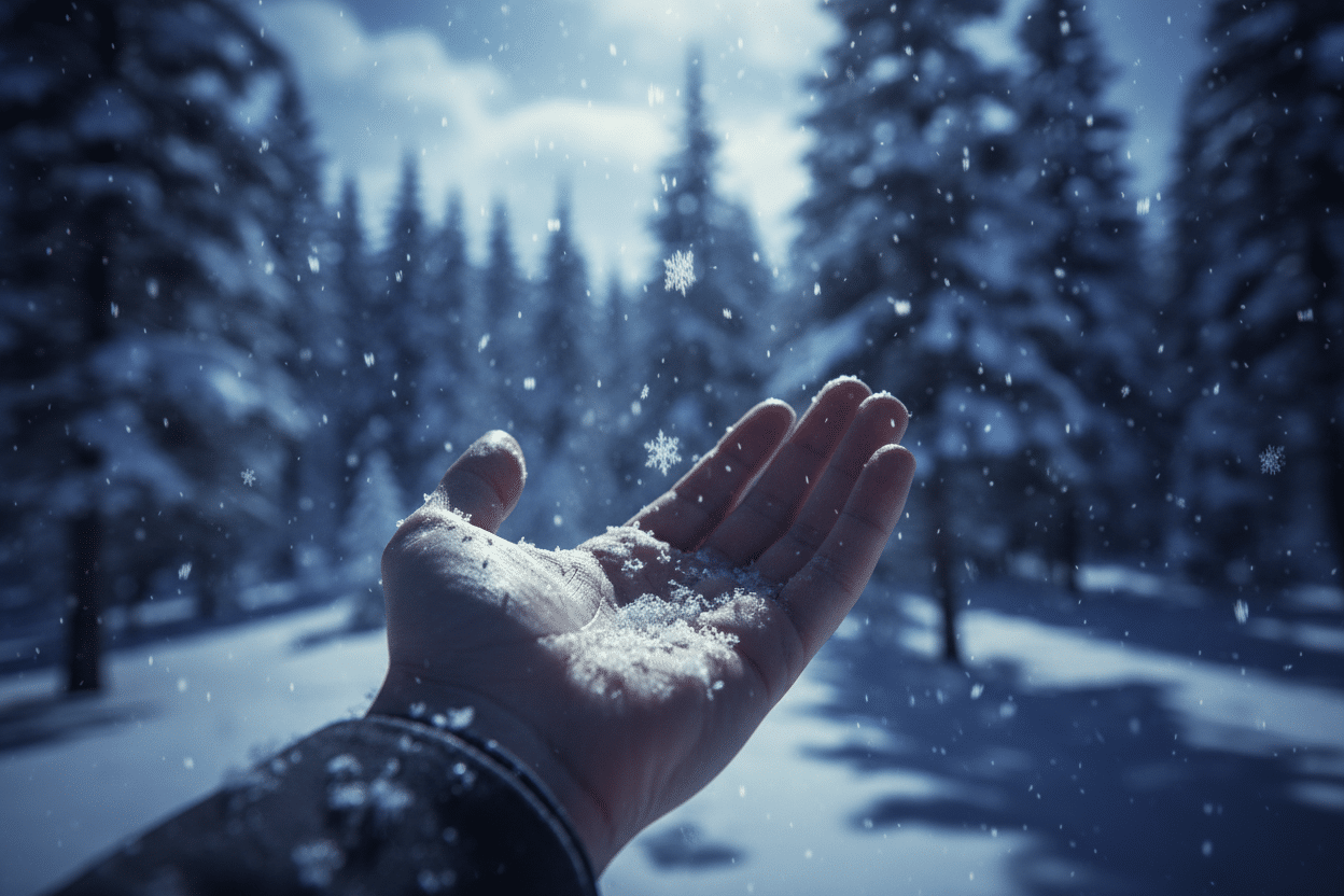 Rêver de neige : interprétations selon les phases lunaires